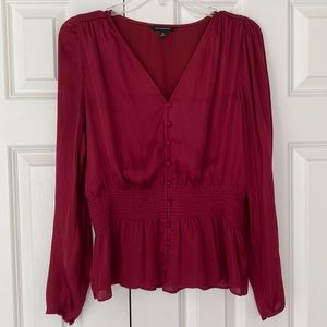 Banana Republic red blouse